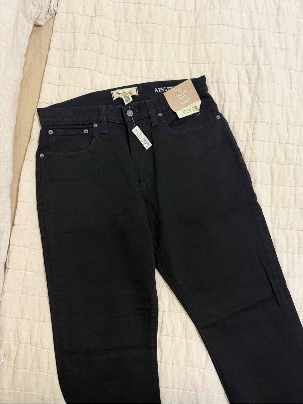 Madewell Men's Slim Straight Jeans in Black